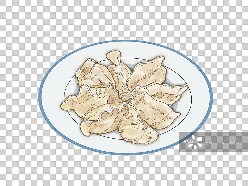 冬至节气饺子插画小元素免抠图图片素材