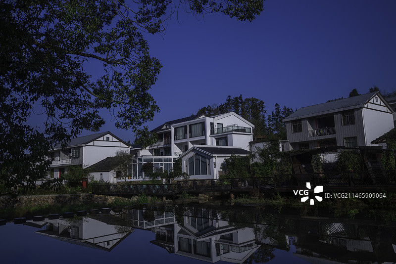 江西大觉山南源民宿村图片素材