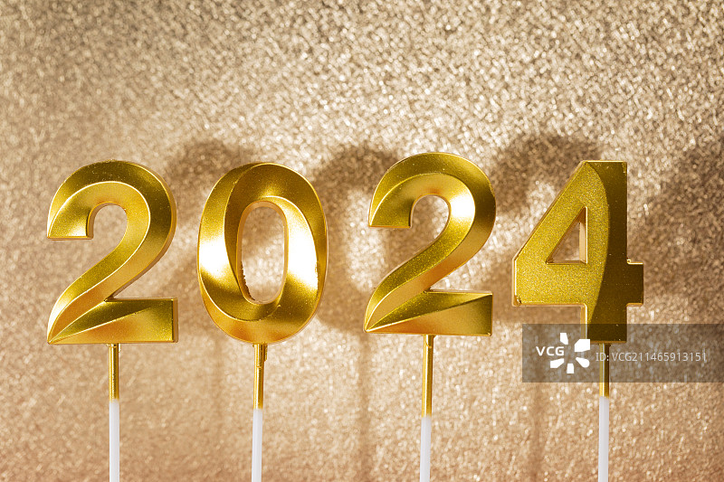 数字2024，象征着2024年图片素材