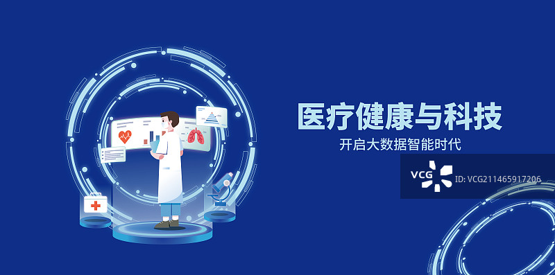 医疗与数据分析banner图片素材