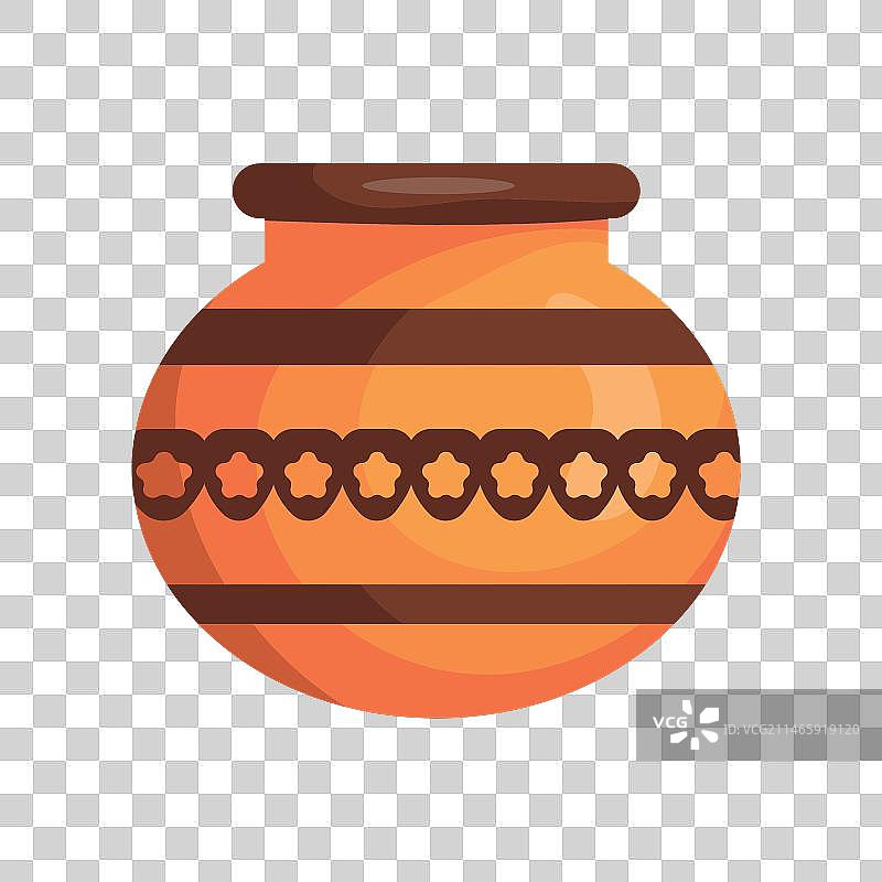 庞格尔节陶土花瓶图片素材