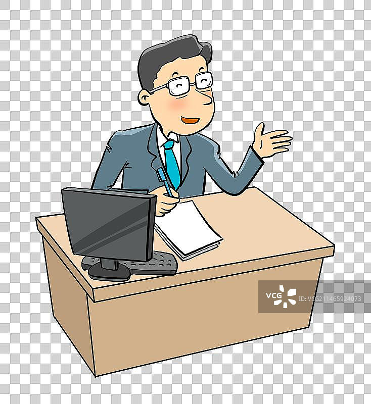 坐在办公室的行政人员图片素材