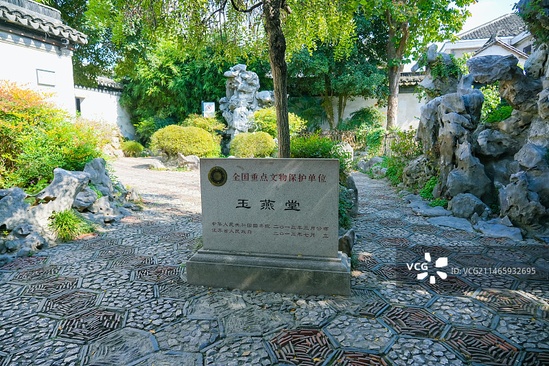 苏州市周庄古镇景点张厅（玉燕堂）图片素材