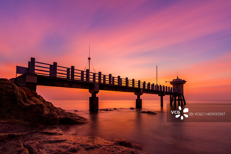 淇澳朝霞图片素材