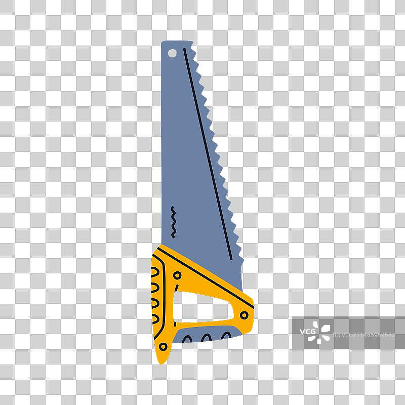 带钢齿锯片的建筑工具图片素材