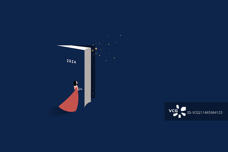 翻开2024年的新篇章图片素材