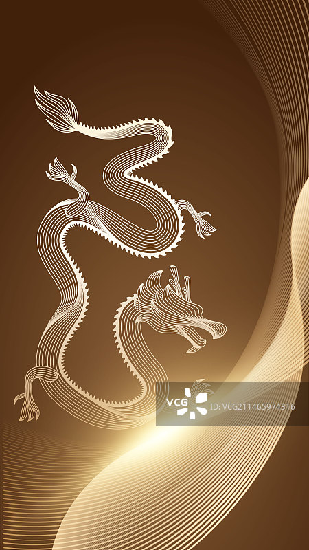 龙年插画图片素材