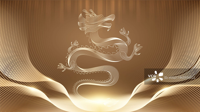 龙年插画图片素材