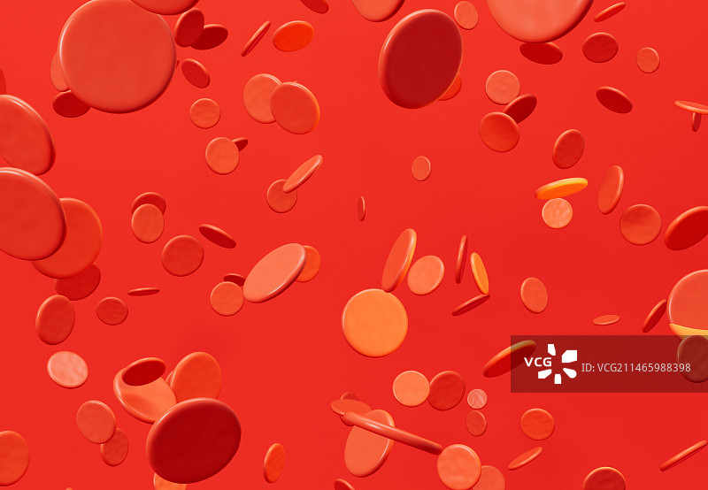 血小板与生物科技概念3D渲染图片素材