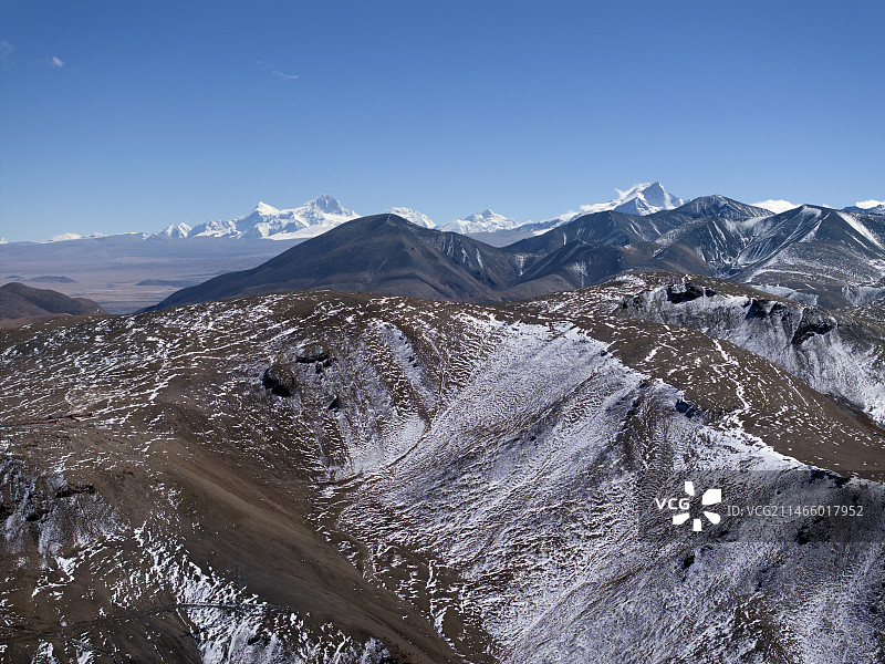 希夏邦马峰与岗彭庆峰图片素材
