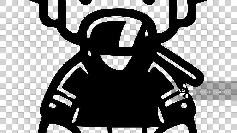 消防员 - 黑白图片素材