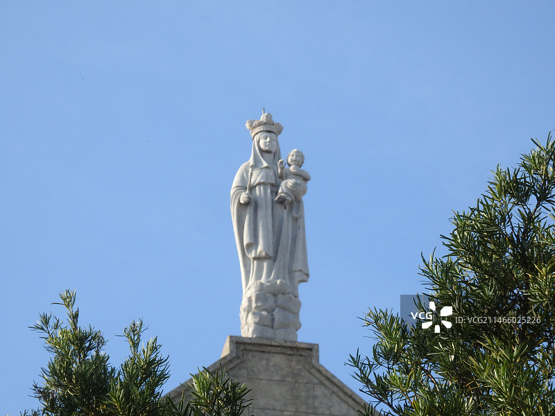 澳门主教山圣母了望台图片素材