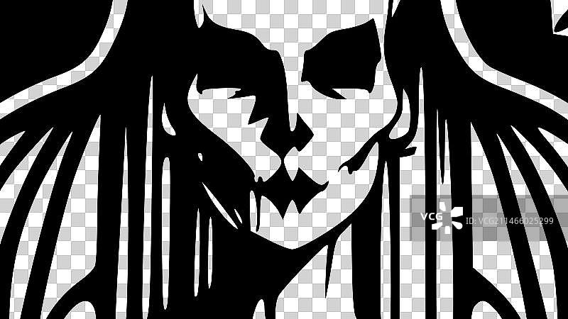 高品质哥特风T恤logo图片素材