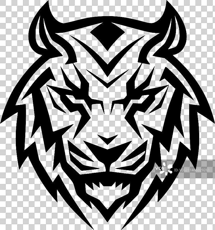 老虎-高品质的标志-理想的t恤图片素材