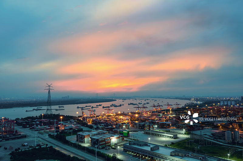 武汉阳逻港图片素材