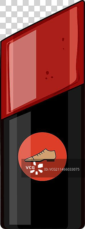 鞋油刷和鞋油卡通图片素材