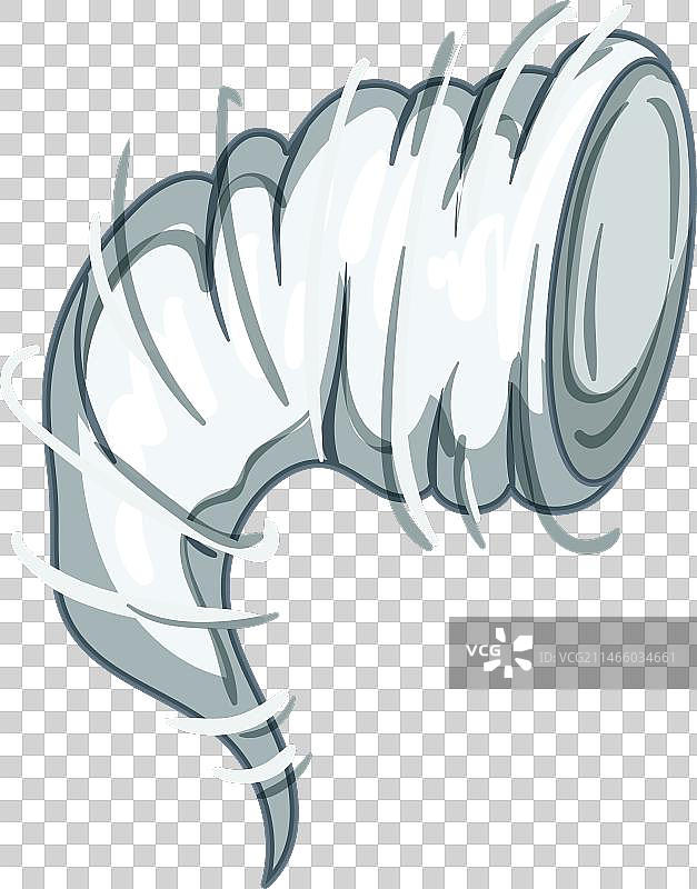 卡通龙卷风危险预警图片素材