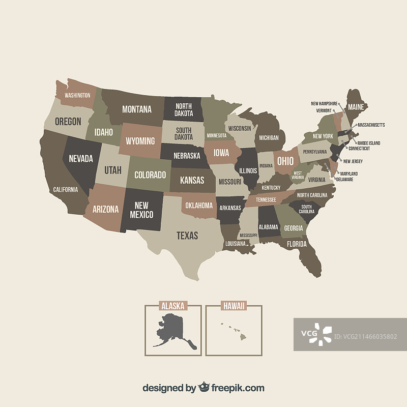 美国地图矢量素材图片素材