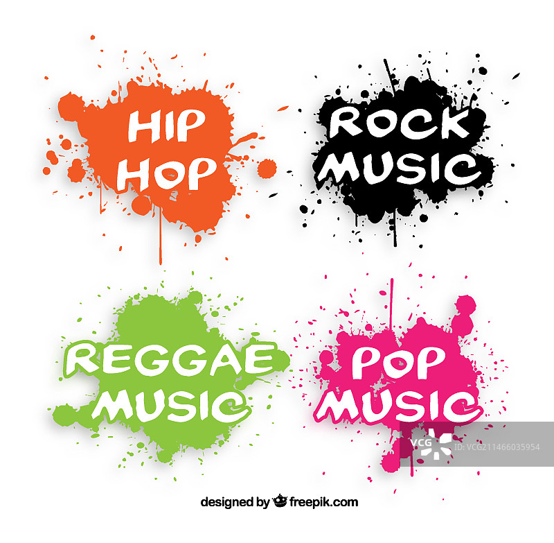 植物、岩石、手势、头骨矢量图片素材