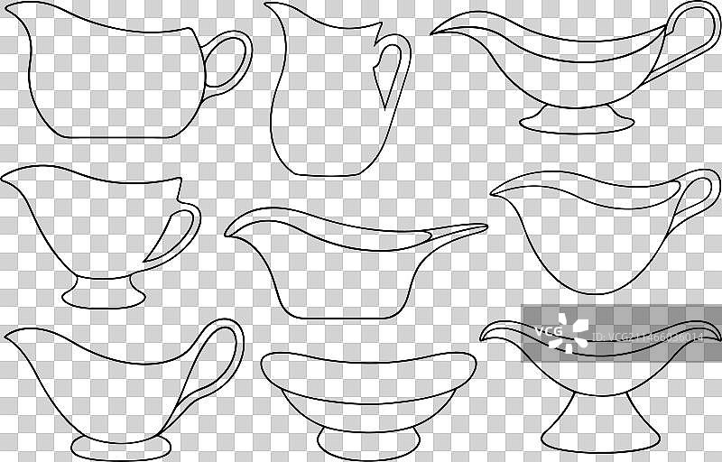 各种肉汁调味酱船图片素材