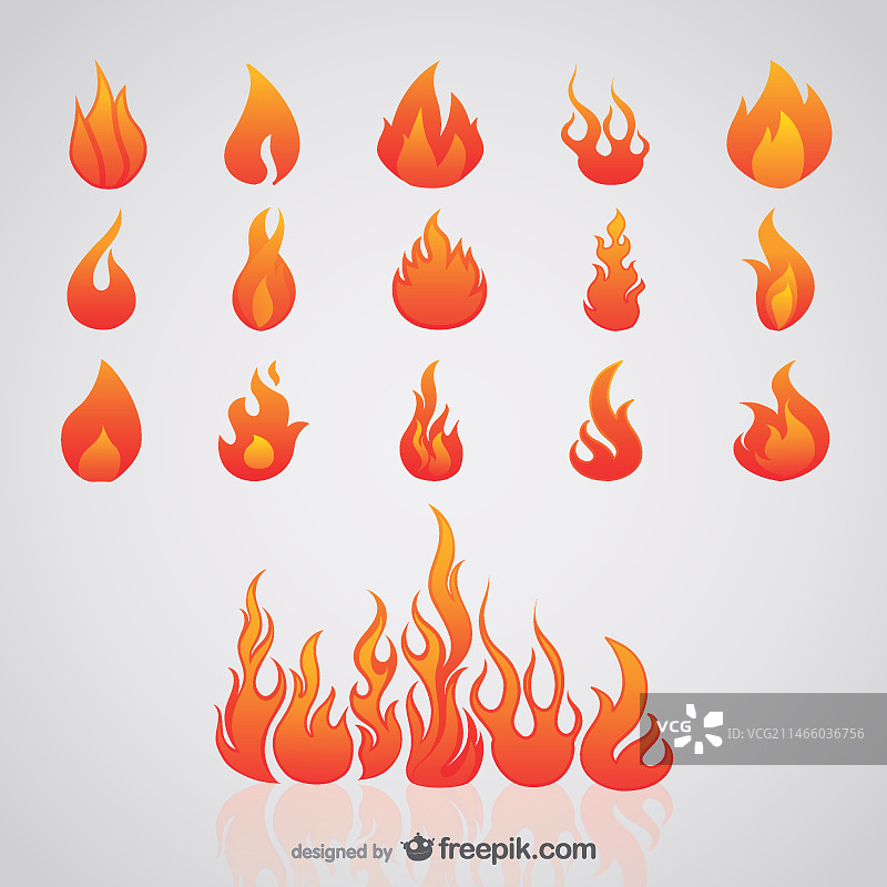 火焰矢量图图片素材