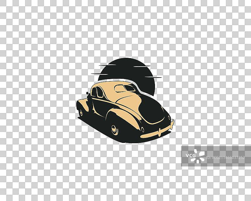 白色背景上隔离的1932年福特轿跑老爷车图片素材