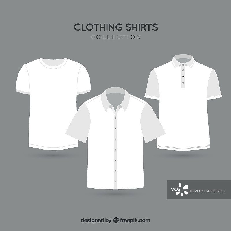 时尚服装T恤矢量包图片素材