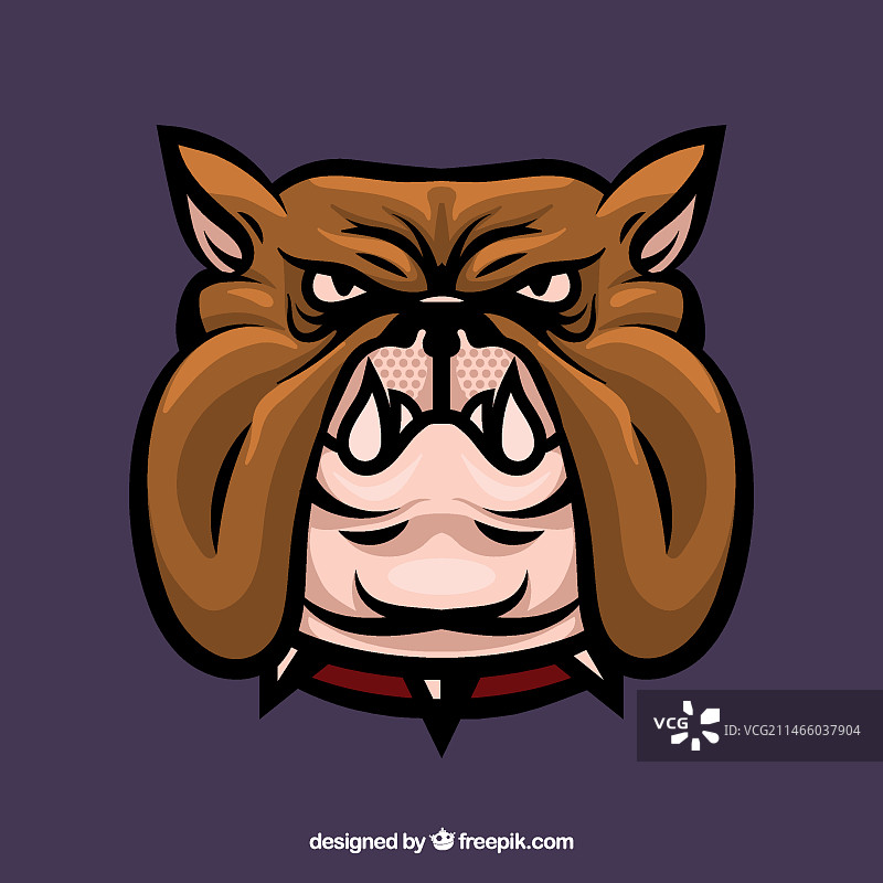 斗牛犬宠物头像图片素材