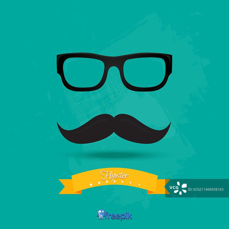 复古时尚潮人矢量素材图片素材