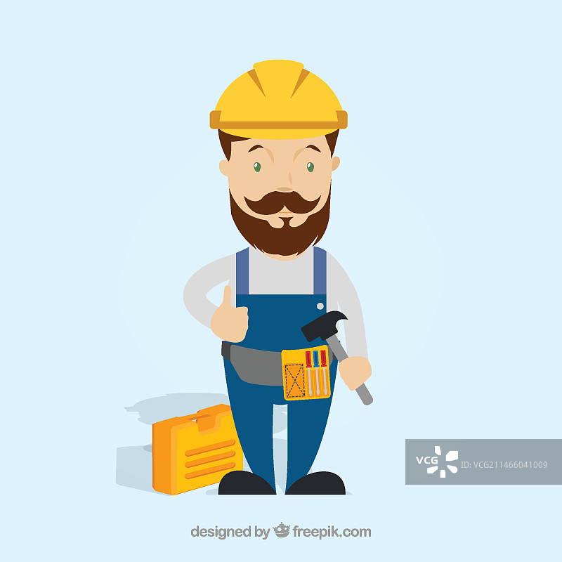 身穿防护装备的工人图片素材