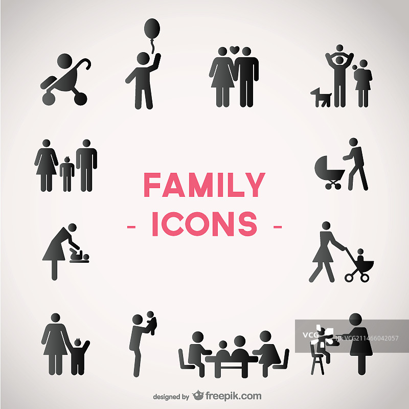 非裔家庭图标图片素材