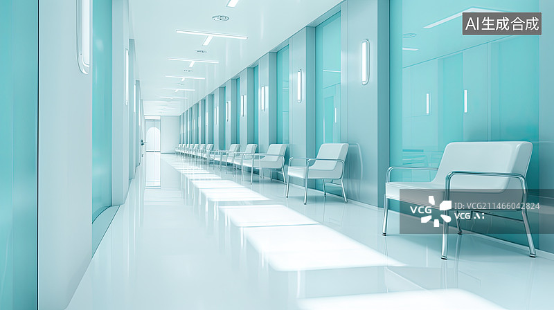 【AI数字艺术】阳光充沛的走廊图片素材