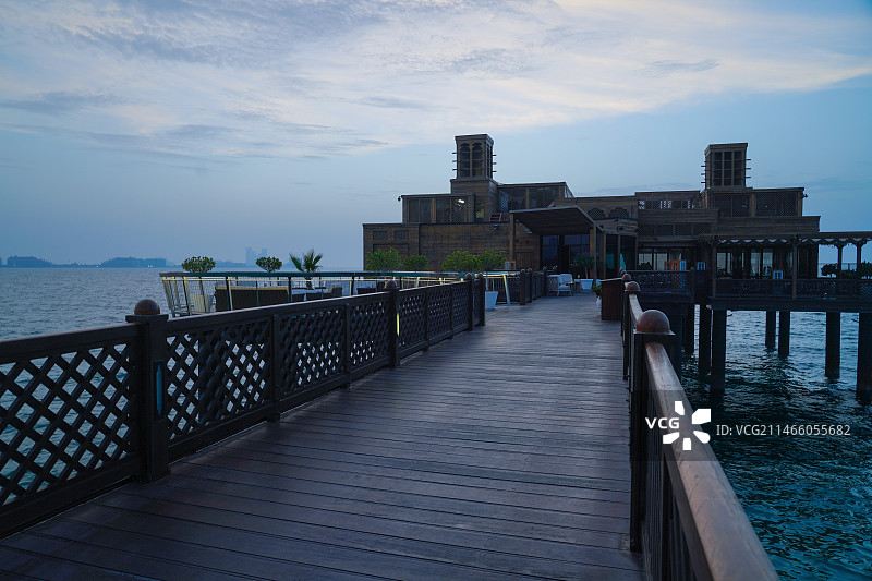 阿联酋迪拜海景日出图片素材