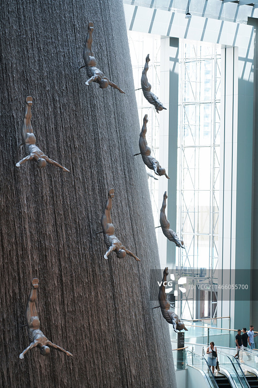 阿联酋迪拜购物中心内景图片素材