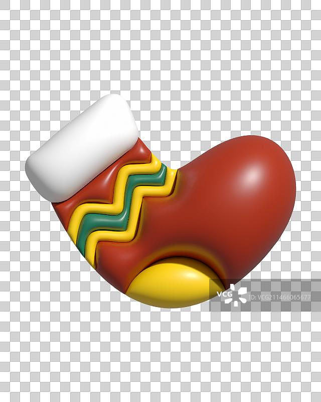 圣诞风格3D立体膨胀元素图片素材