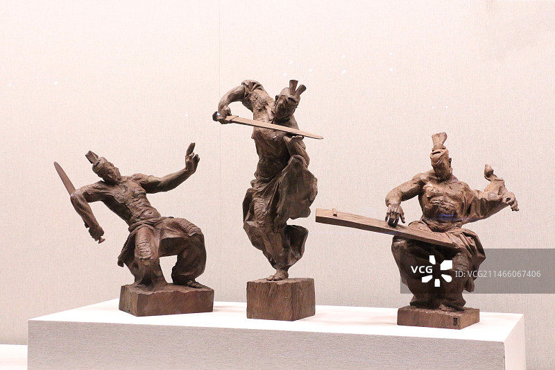 木雕文化之古人生活文化展览图片素材