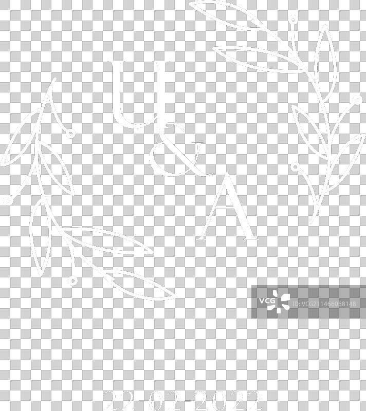 UA字母婚礼首字母组合标志图片素材