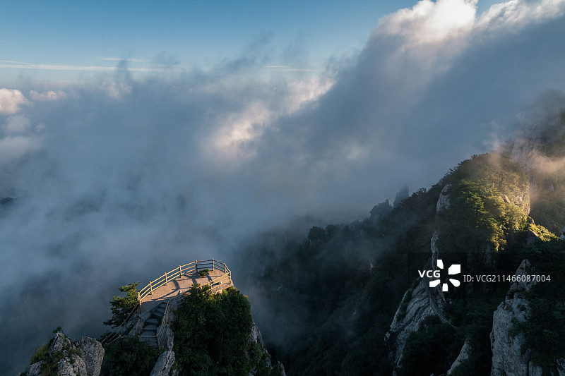 河南省洛阳市栾川县老君山风景区户外风光图片素材