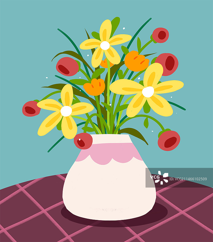 卡通简约花束图片素材