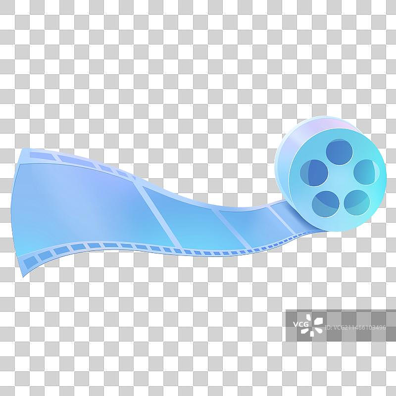 梦幻色质感电影胶卷插画图片素材