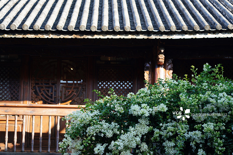 大理古城清代风格建筑天熙府图片素材