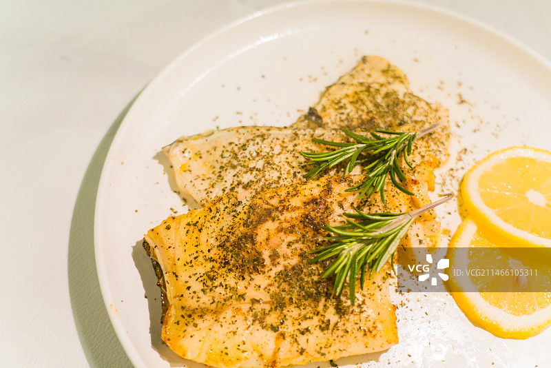 香煎银鳕鱼图片素材