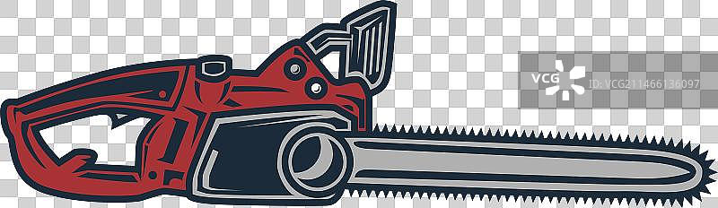 伐木工人电锯图标图片素材