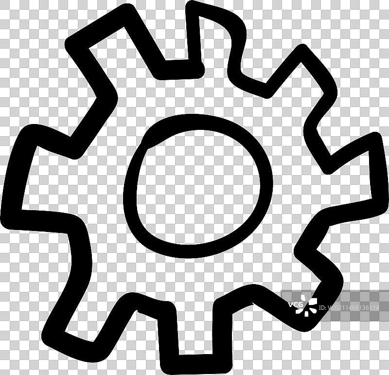 机器齿轮涂鸦图片素材