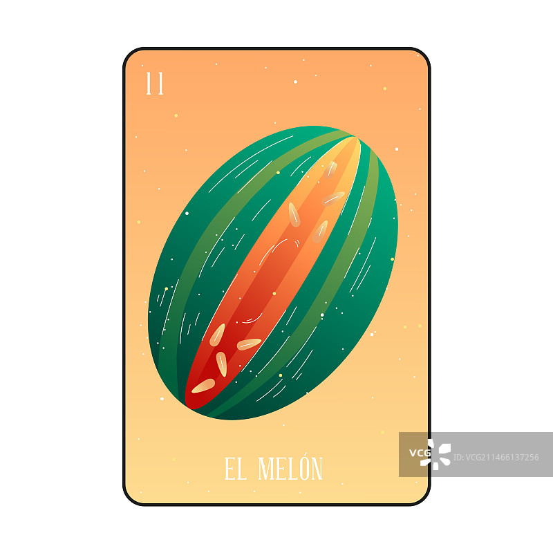 彩票甜瓜卡片图片素材