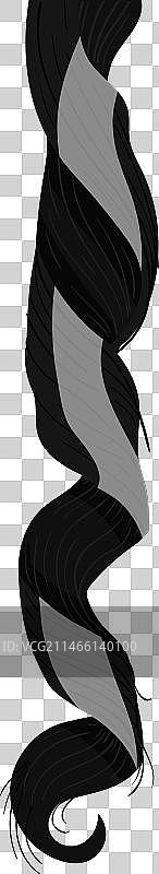 一缕头发图片素材