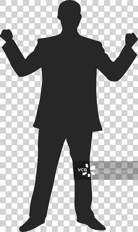 男人庆祝成功图片素材