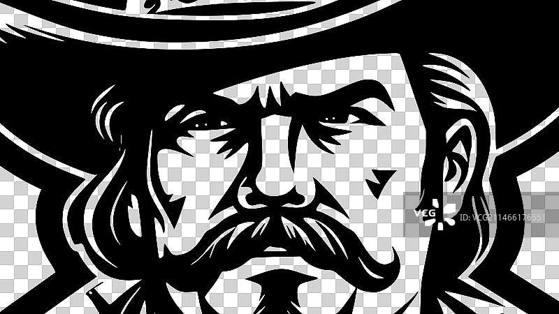 高品质牛仔标志，适用于T恤图片素材