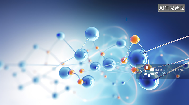 【AI数字艺术】生物学遗传密码科学模型图片素材