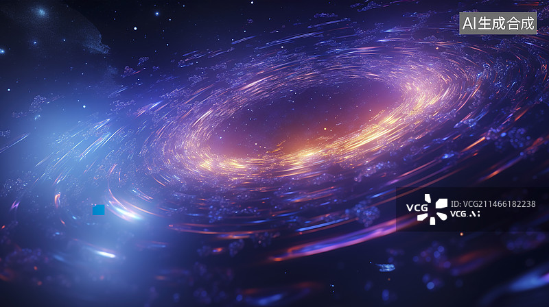 【AI数字艺术】宇宙旋转空洞抽象背景图片素材